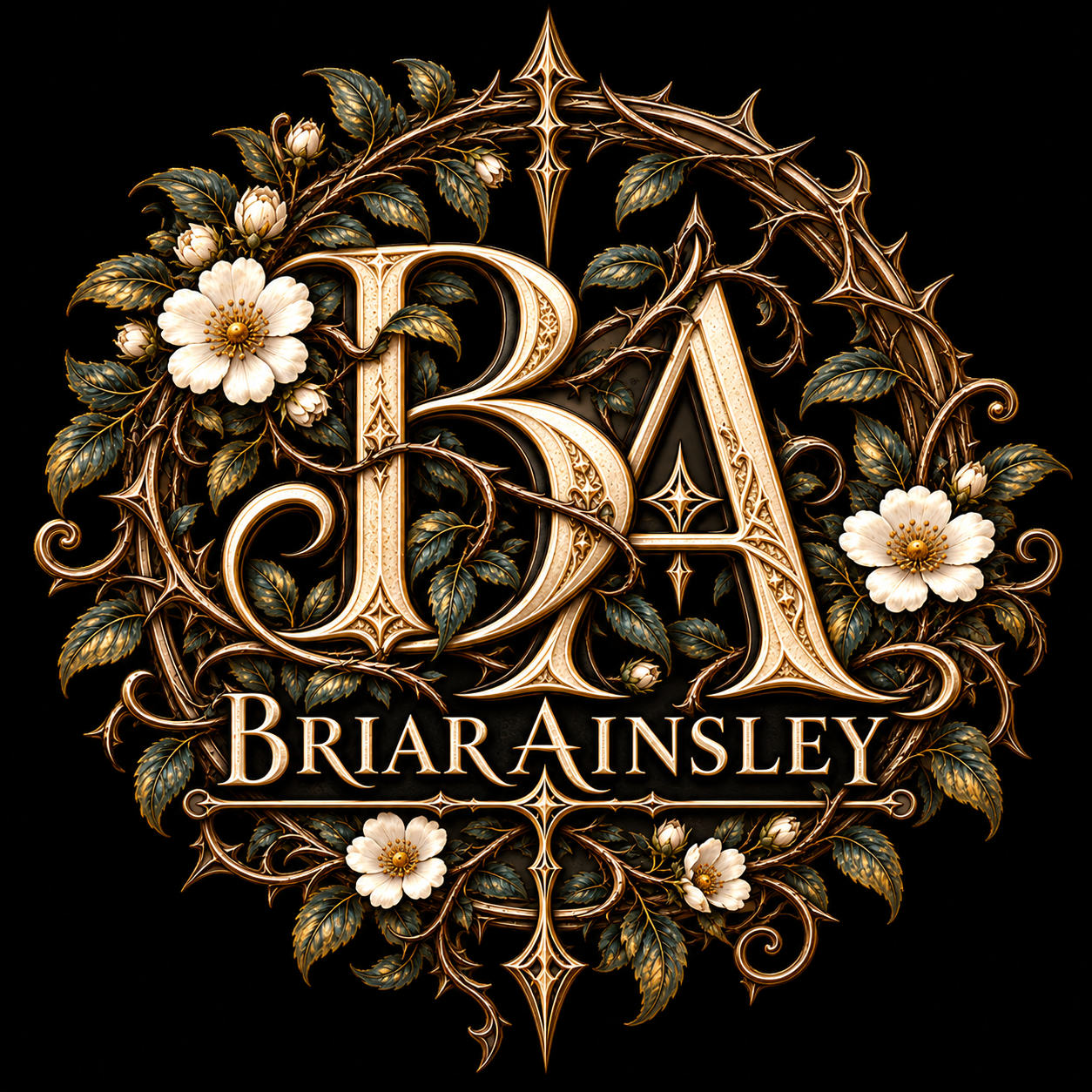 Briar Ainsley golden thorn emblem